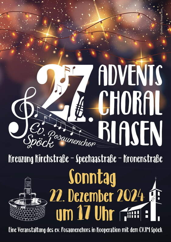 Flyer Adventschoralblasen 2025